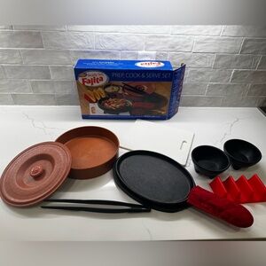 Ready, Set, Fajita! 10-Piece Prep, Cook & Serve Set - Complete